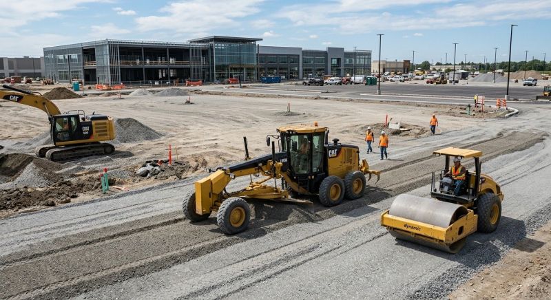 Parking Lot Excavation in Davis County, UT